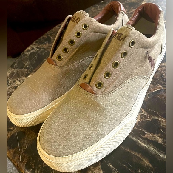 Ralph Lauren Polo Keaton Canvas Sneakers - Picture 2 of 3